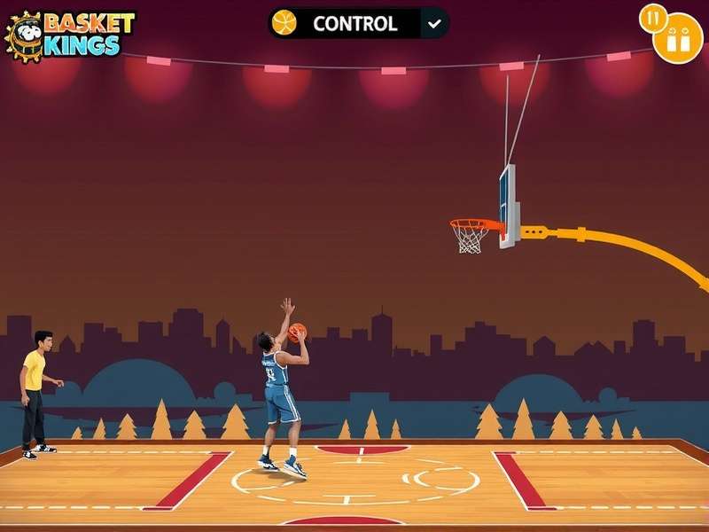 Basket Kings India gameplay screenshot showing basketball action